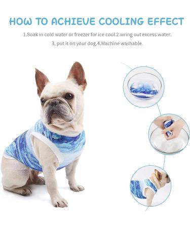 Nivofu Summer Dog Shirt - Cooling Vest Soft & Breathable T-Shirt for Small & Medium Dogs UV Protection & Comfort - Buy Online on GoSupps.com