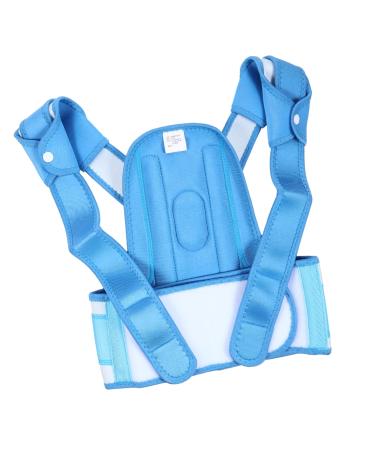 FRCOLOR Anti Hunchback Belt Posture Brace Posture Correcter Silicone Straw Covers Unicorn Waist Supporting Belt Polyester Posture Shoulder Student XL Blue