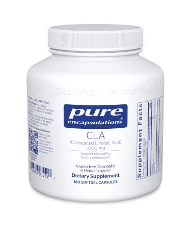 Pure Encapsulations CLA (Conjugated Linoleic Acid) 1,000 mg | Promotes Healthy Body Composition with Exercise* | 180 Softgel Capsules 180 Count (Pack of 1)