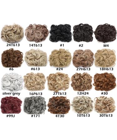 Hair Bun Hairpiece for Women Synthetic Large Comb Clip In Curly Hair Extension Chignon Hair Pieces Women Updo Cover Hairpiece Extension Hair Bun Hair Chignons(4T30) - Buy Online on GoSupps.com
