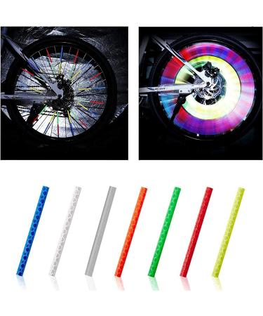 Coolsheep Bicycle Spoke Reflector 84PCS, Reflective Warning Strip for BMX MTB Kids Road Mountain Bike - Buy Online on GoSupps.com