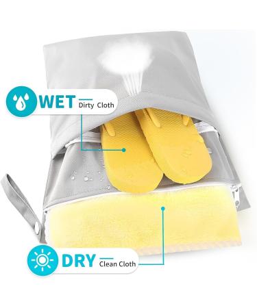 Buy Kfddrn 2-Piece Waterproof Wet-Dry Bag | Reusable Travel Organizer for Diapers Gym Clothes & Swim Gear - Buy Online on GoSupps.com