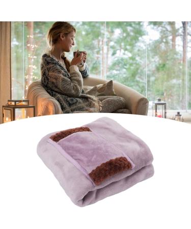 Boroco Electric Heating Blanket & Warm Scarf - 5V Low Voltage Safe USB Flannel Heating for Home & Office (Purple) - Buy Online on GoSupps.com