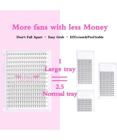 Premade Fans Eyelash Extensions 10D-C-0.07-14 Premade Volume Lash Extensions 320 Fans Pointed Base Fans 0.07 Premade Volume Fans C D Curl(14 mm 10D-C-0.07) 14 mm 10D-C-0.07Large - Buy Online on GoSupps.com