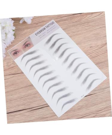POPETPOP 6 Pcs 3d Eyebrow Stickers Eye Brow Shaping Kit Hair Like Eyebrows Eyebrow Trimming Shaper Miss 1 count (Pack of 1) Blackx3pcs - Buy Online on GoSupps.com