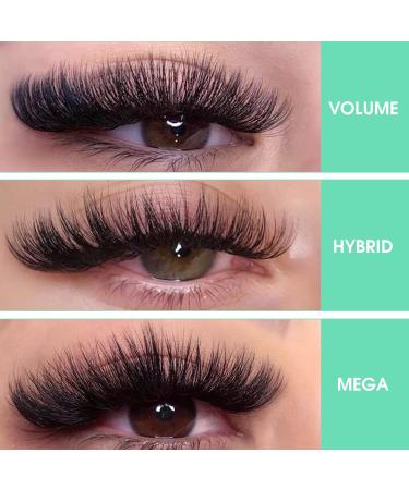Easy Fan Lashes C-03-12 | Self-Fan Eyelashes for Volume | C D Curl Eyelash Extensions 8-15mm Length - Buy Online on GoSupps.com