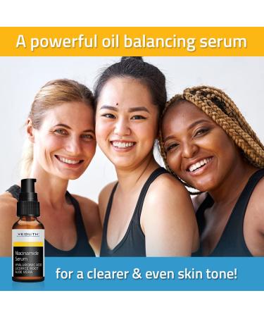 Yeouth Niacinamide Serum - 1 fl oz (30 ml) | Brightening & Anti-Aging Skincare - Buy Online on GoSupps.com