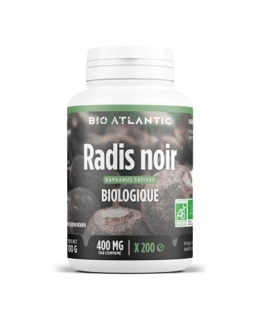 Organic Black Radish - 400 mg - 200 tablets