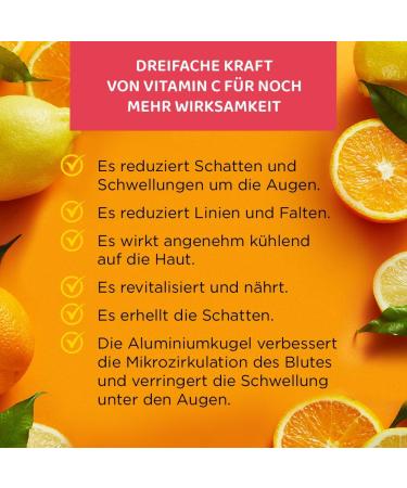 Eveline Cosmetics S rum Rafra chissant et claircissant pour les Yeux en Roll-on avec Vitamine C 3x Actio - Buy Online on GoSupps.com