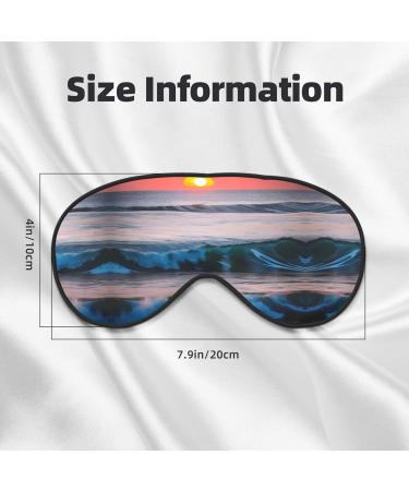 Buy Sunset & Sunrise Ocean Waves Sleep Aid Eye Mask - Adjustable Breathable Blindfold for Travel & Meditation - Buy Online on GoSupps.com