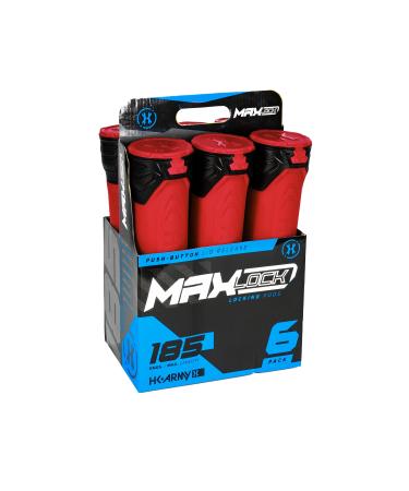 HK Army Paintball Pods - MaxLock 185 Round Locklid 6-Pack Fire