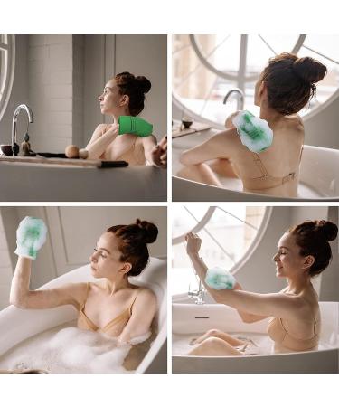 Molain 5Pcs Asian Exfoliating Washcloth Italy Towel - Dual-Sided Exfoliating Glove - Remove Dead Skin, Callus, and Scrub in Shower Spa - Bath Accessories in Pink/Blue/Green/Yellow - Buy Online on GoSupps.com