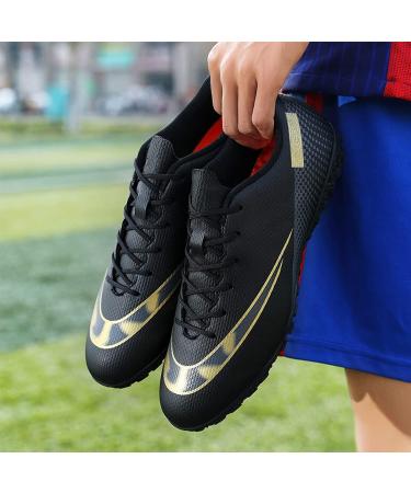 Vtasq Children s Soccer Shoes - Boys & Girls Low Professional Training Shoes for Outdoor Sports Football EU Size 34 Black - Buy Online on GoSupps.com