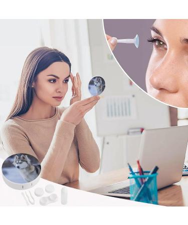 Dog in Snow Print Contact Lens Case - Perfect Travel Box for Lens Care | Buy Now - Buy Online on GoSupps.com