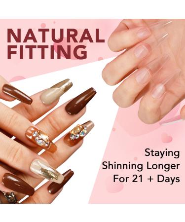 BettyCora 8 in 1 Gel Nail Glue - Super Strong Acrylic Nail Adhesive | 12ML Brush On Base Gel, Slip Solution, Strengthener, UV Nail Glue | Curing Needed - A0 Formula - Buy Online on GoSupps.com