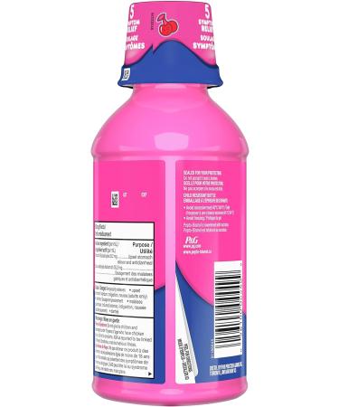Pepto Bismol Extra Strength Liquid 2X Concentrated Formula Upset Stomach Relief Diarrhea Relief Heartburn Nausea Indigestion Upset Stomach Cherry Flavour 12oz /350mL Cherry 350 mL (Pack of 1) - Buy Online on GoSupps.com