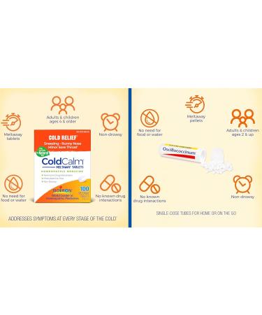 Boiron Oscillococcinum 36 Doses and ColdCalm Tablets Bundle - Buy Online on GoSupps.com