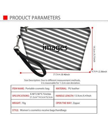 Biyejit Floral Cosmetic Bag - Small Makeup Organizer for Travel Zippered Hand Luggage Gift for Women & Girls - Buy Online on GoSupps.com