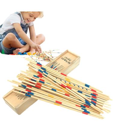BAOK 5 PCs pickup sticks made of wood play with thin pickup sticks |31 pieces of intellectual wooden sticks toys classic early development education for children children toddlers 5 pcs 31st