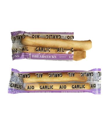 Clown Global Brands Garlic Breadsticks | 125-Count Case | Two Breadsticks per Individually Wrapped Pack | No Additives or Preservatives | Baked to Perfection | Healthy Snacking