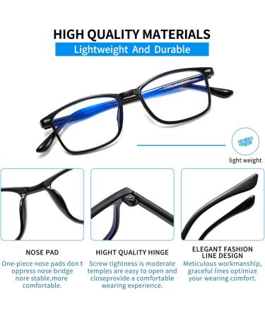 Buy Suertree Myopia Glasses - Blue Light Filter & Lightweight Nearsighted Glasses for Men & Women - Black -3.5 Diopters - International Shipping Available - Buy Online on GoSupps.com