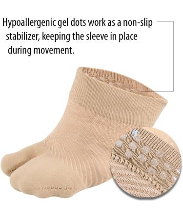 OrthoSleeve FS3 Forefoot Compression Sleeves - Bunion Comforter & Toe Alignment Sleeve - Reduce Swelling & Friction - Small/Medium (1 Pair) - Buy Online on GoSupps.com