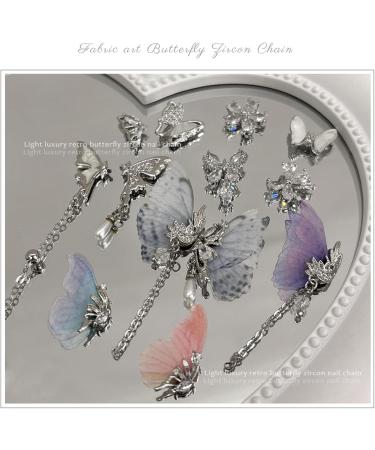 3D Butterfly Nail Art Rhinestone Diamond Zircon For Nail Art Design Jewelry Making - Buy Online on GoSupps.com