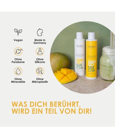 Jean & Len Lockentraum Shampoo Mango & Matcha tames unruly and frizzy hair paraben & silicone free vegan 300ml - Buy Online on GoSupps.com