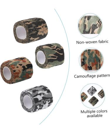 Buy Yardwe 4 Rolls Outdoor Camouflage Sports Tape | Clear PVC Athletic Compression Non-Woven Fabric | Best for International Shipping - Buy Online on GoSupps.com