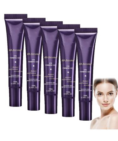 JIAOY Anti-Aging Tinted Firming Gel 60 Seconds Eye Firming Gel 60 Seconds Eye Firming Gel Instant Anti-Puffiness Anti Wrinkle Cream for Fine Lines Reduction Contour Cream (5PCS)