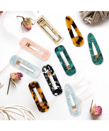 Keopel 30pcs Leopard Print Resin Hair Clips Set | Multicolor Acrylic Alligator Barrettes for Women - Buy Online on GoSupps.com