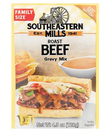 Southeastern Mills Roast Beef Gravy Mix - Custom Blend of Spices & Seasonings - 4.5 OZ Packet (Pack of 24) - Buy Online on GoSupps.com