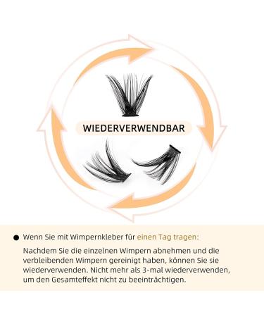 Premium 50D Individual False Eyelashes - 0.07D Curl 8-14mm Mix Reusable DIY Cluster Lashes for Flawless Eye Makeup - Buy Online on GoSupps.com