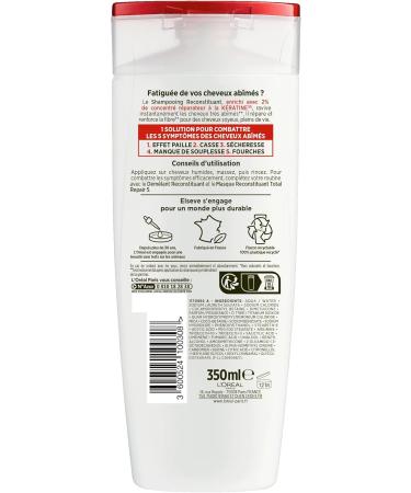 PACK OF 12 Damaged Hair Shampoo 350ml Elseve Total Repair 5 350ml - Buy Online on GoSupps.com
