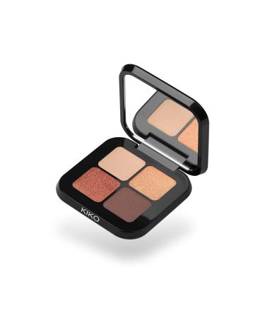 Kiko Milano Bright Quartet Eyeshadow Palette 03 - 4 Baked Eyeshadows for Wet & Dry Use | Burgundy - International Shipping Available - Buy Online on GoSupps.com