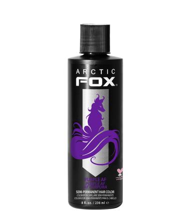 ARCTIC FOX Vegan and Cruelty-Free Semi-Permanent Hair Color Dye (8 Fl Oz, PURPLE AF) 8 Fl Oz (Pack of 1) PURPLE AF