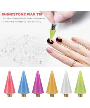 GUIJIALY 12Pieces Replacement Tips Nail Rhinestones Picker for Nail Dotting Pen to Pick Up Nail Gem Jewelry Replacement - Buy Online on GoSupps.com
