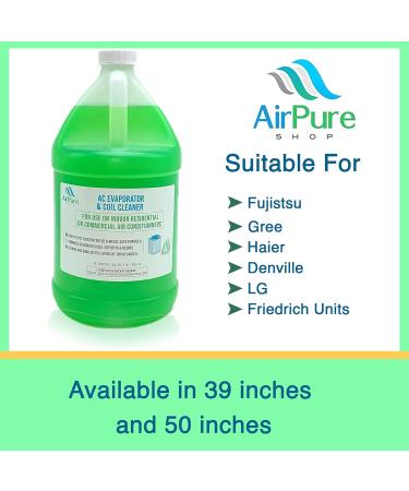 Complete A/C Mini Split Cleaning Kit With Powerful No Rinse Coil Cleaner & Clean Air Odour Treatment Tab Extra Large - For Units Up to 50 Inches Wide - Buy Online on GoSupps.com