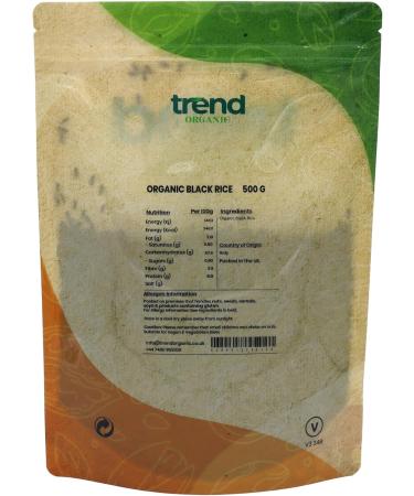 Certified Organic Black Rice 500g - Nutty Flavour, High Protein & Fibre - Buy Online on GoSupps.com
