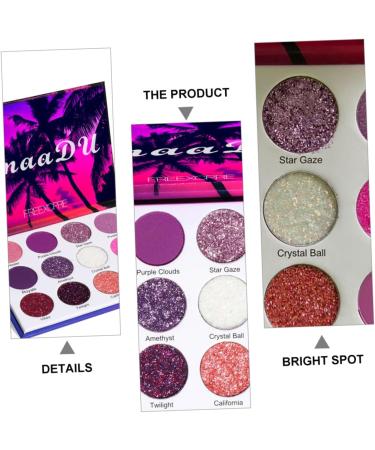 TOVINANNA 1 Box Eyeshadow Palette Cosmetic Accessory Eye Shadow Plate Miss Flash Makeup Palette Plastic 1 count (Pack of 1) Colorful - Buy Online on GoSupps.com