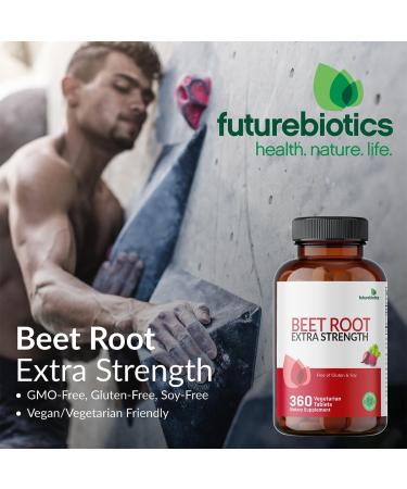 Futurebiotics Beet Root Extra Strength Non-GMO 360 Vegetarian Tablets 360 Count (Pack of 1) - Buy Online on GoSupps.com