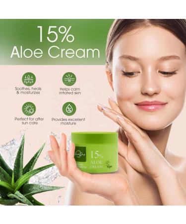 100% Certified Vegan Aloe Moisturizing Face & Body Cream - Nourish Refresh & Soothe Dry Skin | Anti-Acne Scars & Rosacea | Made in Korea | 1.69 oz - Buy Online on GoSupps.com