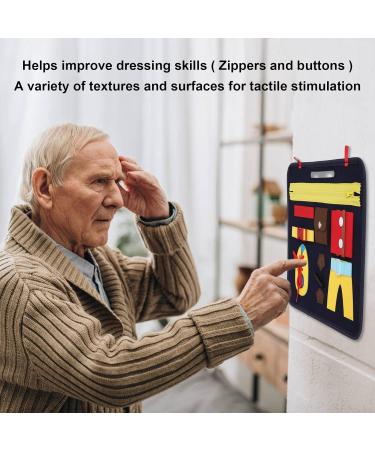 Sensory Apron for Dementia | Anti-Stress Blanket for Alzheimer's Patients | Anxiety Relief Tool with Dressing Skills Improvement - Buy Online on GoSupps.com