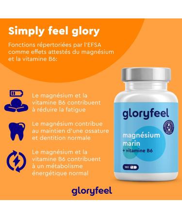 Marine Magnesium and Vitamin B6 Effectively Fights Fatigue 360 mg/day 180 Capsules of Plant Origin 3 Month Cure Laboratory Tested No Additives - Buy Online on GoSupps.com