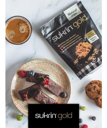 Sukrin Gold - Natural Brown 1:1 Sugar Substitute | Erythritol and Stevia Sweetener | Zero Calorie | Keto and Low Carb Diets | 500g (Pack of 1) - Buy Online on GoSupps.com
