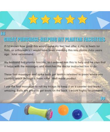 Ryson Foot Roller Massage Ball - Plantar Fasciitis Relief & Reflexology Massager - Buy Online on GoSupps.com