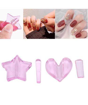 Professional Nail Art Design Tools - Nail-Shaped & Star Heart Shape Metal Frame for Home & Salon Use - Buy Online on GoSupps.com