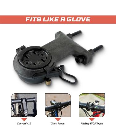 Closethegap RACEDAY DM KARBON BIED - Premium Bicycle Handlebar Computer Bracket for GoPro Garmin Wahoo & Bryton | International Shipping - Buy Online on GoSupps.com
