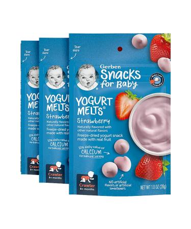 Gerber Yogurt Melts  8+ Months Strawberry 1.0 oz (28 g)