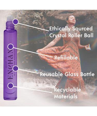 ASCENTION Ascent to Enchant Astral Elixir | Clean Perfume with Rainbow Moonstone Healing Crystal Rollerball | Skin Safe Roll-On Parfum | Woody Mystical Aromatic Scent w/Lavender Sage & Cardamom Ascent to Enchant 0.34 Fl Oz (Pack of 1) - Buy Online on GoSupps.com